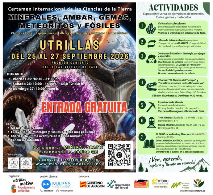 La feria se celebrará en el frontón cubierto de la localidad turolense de Utrillas.
