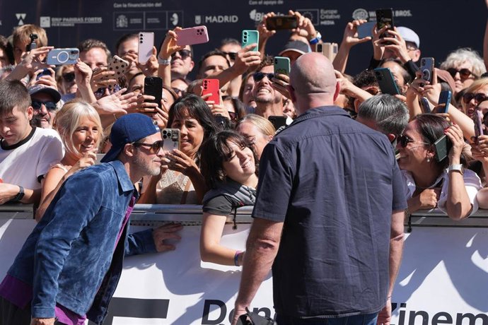El actor Brad Pitt llega al Hotel María Cristina para participar en el Festival de Cine de San Sebastián