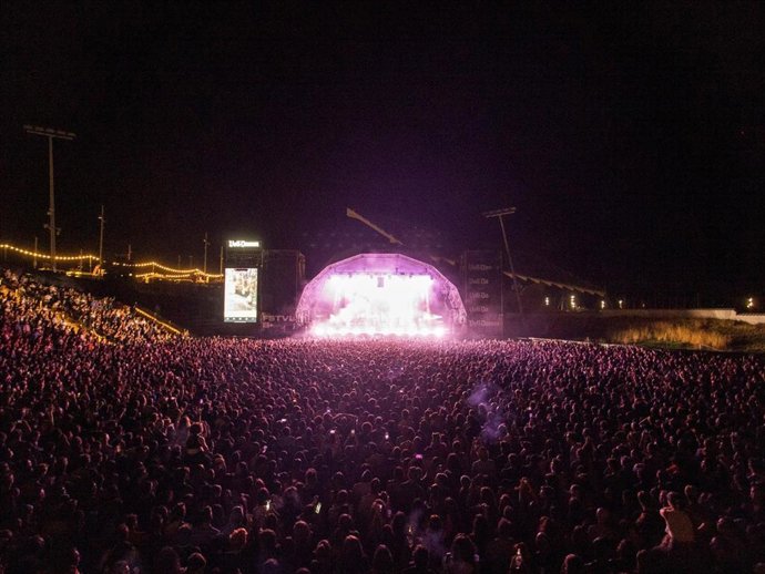 Imagen de un concierto del Festival B