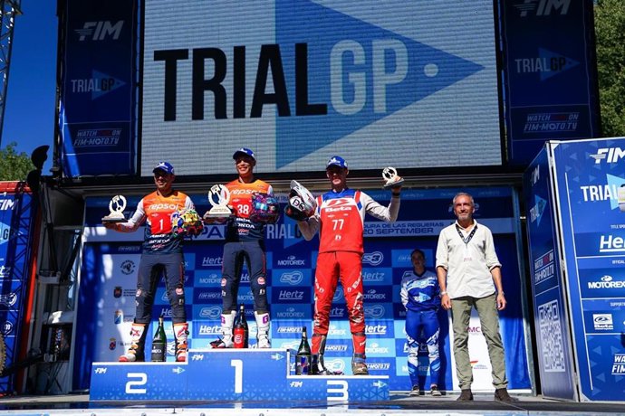 El consejero de Cultura, Turismo y Deporte, Alberto Díaz Pico, asiste en Pobladura de las Regueras (León) a la jornada final del Campeonato del Mundo de Trial, séptima y última prueba del Hertz FIM Trial World Championship 2026