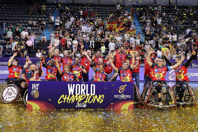 España, campeona del mundo en balonmano en silla de ruedas.