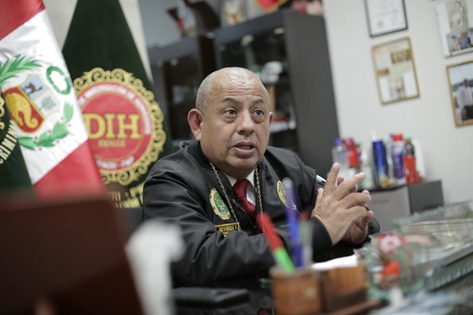 Archivo - September 28, 2023, LIMA, PERU: lima, jueves 28 de setiembre del 2023.Coronel Víctor Revoredo Farfán, jefe de la División de Investigación de Homicidios de la Dirincr