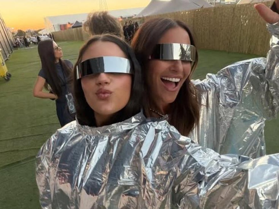 Paula Echevarria y Daniella Bustamante en el concierto de Shakira