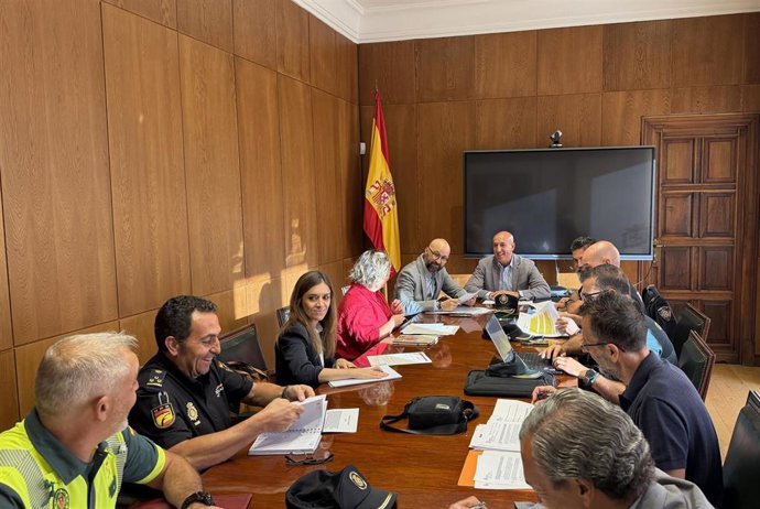 Junta Local de Seguridad celebrada este lunes en el Ayuntamiento de San Marcelo de León.