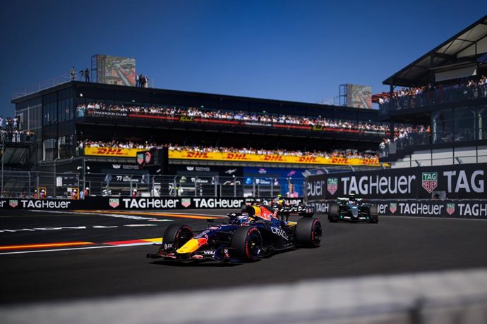 03 VERSTAPPEN Max (nld), Red Bull Racing Ford RB22, action during the 2026 Formula 1 Spanish Grand Prix, 14th round of the 2026 Formula One World Championship from September 11 to 13, 2026 on the Madring, in Madrid, Spain - Photo Charly Lopez / DPPI