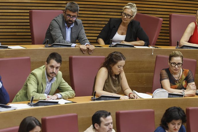 Archivo - Arxiu - L'expresident de la Generalitat Carlos Mazón (fila superior, e) durant un ple, en Les Corts Valencianes, a 22 de juliol del 2026, a València