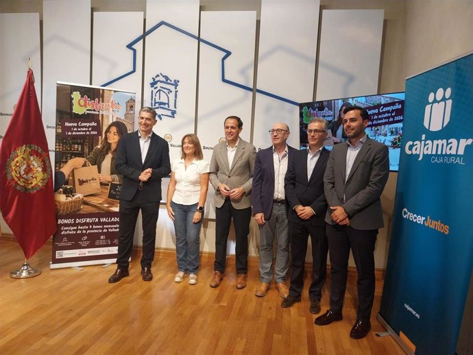 Presentación de la quinta edición de la campaña de bonos de comercio 'Disfruta Provincia de Valladolid'