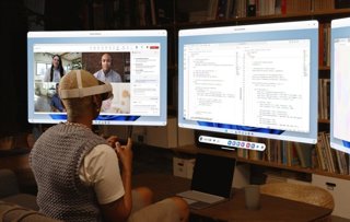 Función de escritorio remoto de Windows 11 en los visores de realidad mixta Meta Quest.