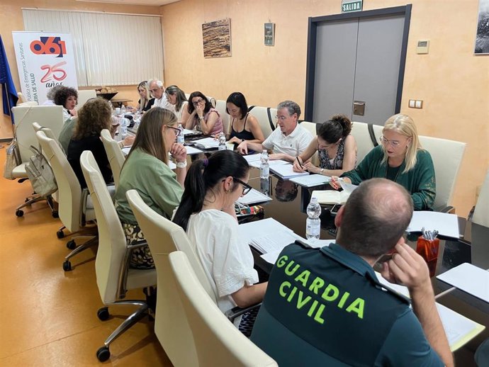 Archivo - Eva Pajares en la comisión provincial contra las agresiones a profesionales de los centros sanitarios. ARCHIVO.