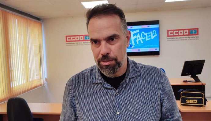 Archivo - El secretario general de CCOO de Asturias, José Manuel Zapico.