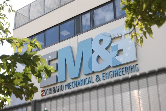 Fachada exterior de la sede de Escribano Mechanical & Engineering (EM&E), a 16 de septiembre de 2026, en Alcalá de Henares, Madrid (España). 