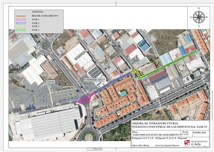 El Ayuntamiento de Ávila y la Junta invertirán dos millones en modernizar el polígono de Las Hervencias.
