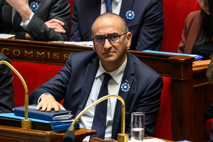 Archivo - Arquivo - 5 de maio de 2026, Paris, Île-de-France (região, França): O Ministro do Interior, Laurent Nunez, durante o período de perguntas na Assembleia Nacional, em 5 de maio de 2026
