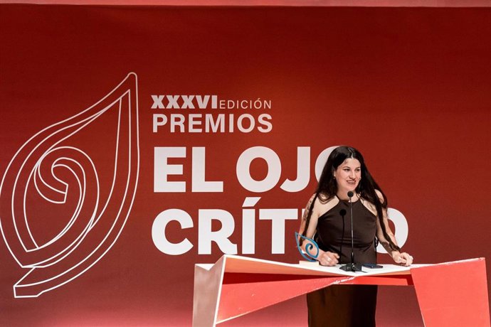 Archivo - La dibujante de cómics Irene Márquez durante la ceremonia de entrega de los XXXVI Premios ‘El Ojo Crítico’ de RNE, a 14 de mayo de 2026, en Madrid (España). 