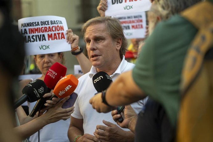 El portavoz de Vox en el Parlament de Catalunya, Joan Garriga, en una foto de archivo