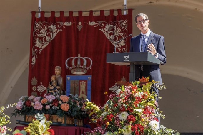 El presidente del Gobierno, Gonzalo Capellán, en el Pisado de la Uva