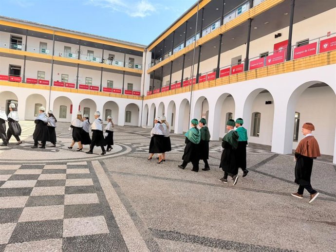 Campus de Ceuta de la UGR durante el acto oficial de apertura del curso universitario este lunes.