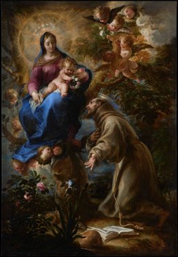 Archivo - 'La Virgen Y El Niño Apareciéndose A San Francisco De Asís' De Mateo Cerezo