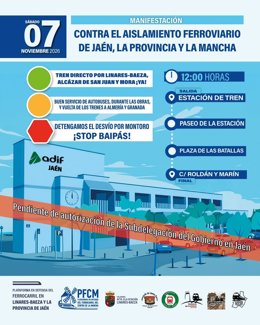 Cartel de la protesta del próximo 7 de noviembre contra el baipás por Montoro