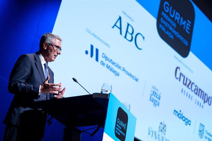 El presidente de la Diputación de Málaga, Francisco Salado, en la entrega de los Premios Gurmé 2026.