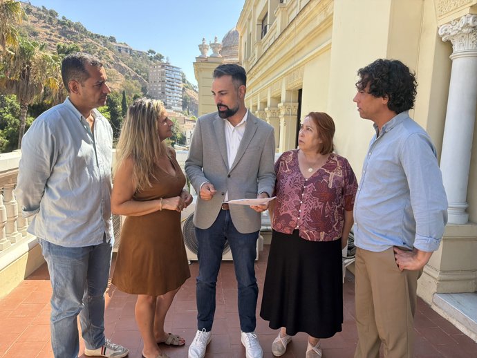 Ediles del grupo municipal socialista en Málaga