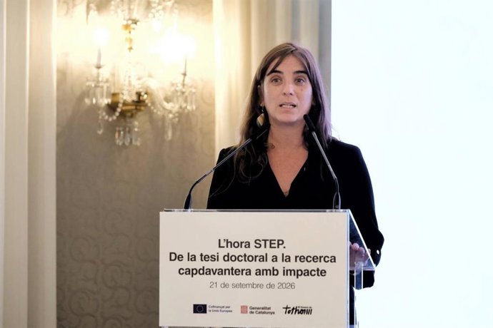 La consellera de Recerca i Universitats de la Generalitat, Núria Montserrat