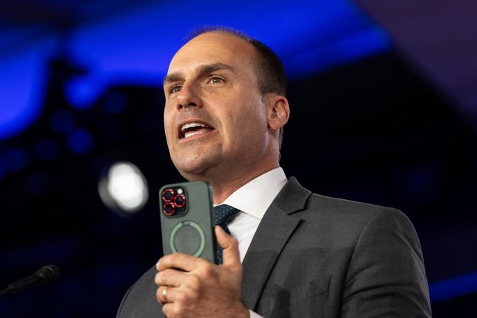 Archivo - Eduardo Bolsonaro, hijo de Jair Bolsonaro