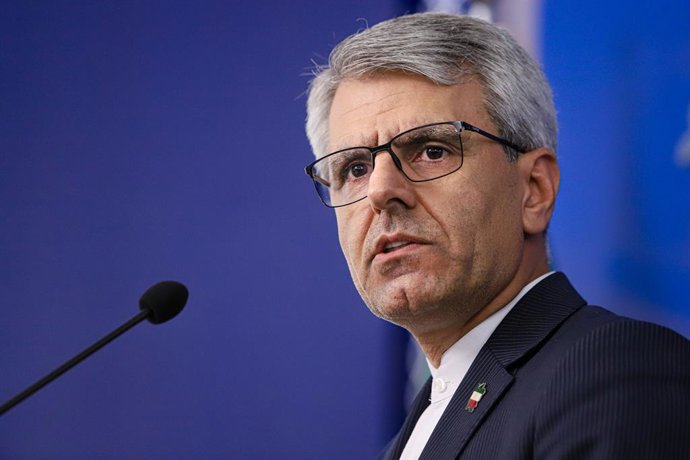 August 24, 2026, Tehran, Iran: Iranian Foreign Ministry spokesperson Esmail Baghaei speaks during his weekly press conference in Tehran, Iran, on August 24, 2026. Baghaei answered reporters' questions on Iran's foreign policy, relations with neighboring c