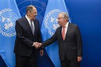 Guterres recibirá este jueves en Nueva York al ministro ruso de Exteriores Sergei Lavrov