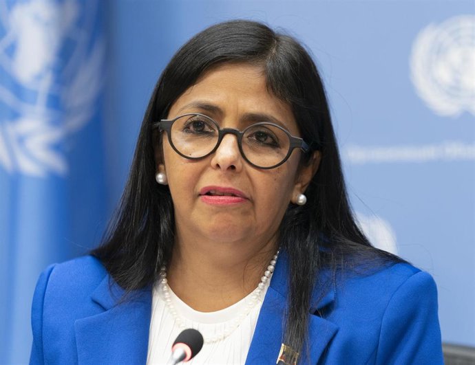 Archivo - La presidenta encargadade Venezuela, Delcy Rodríguez