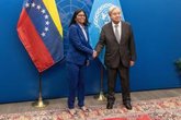 Foto: Guterres se reúne en Nueva York con Delcy Rodríguez para abordar el camino "hacia una democracia plena" en Venezuela