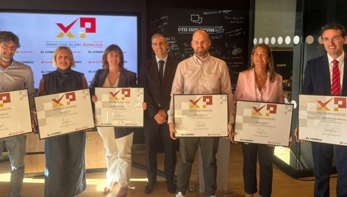 Galardonados por los premios Pyme del Año 2026 de Bizkaia