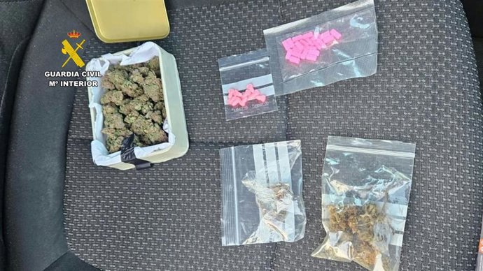 Drogas intervenidas al detenido en Torremocha