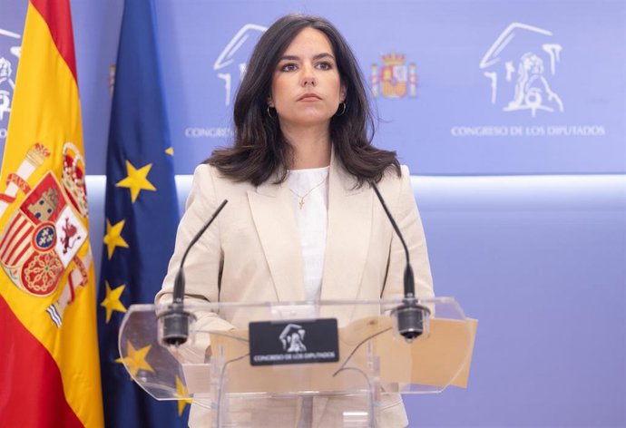 La portavoz de Vox en el Congreso, Pepa Millán, 