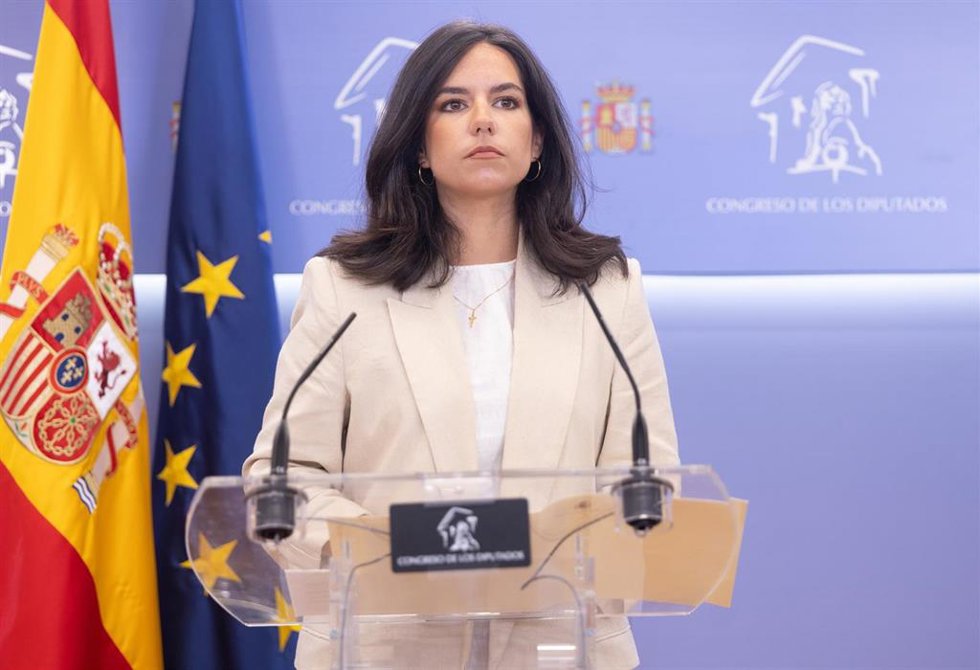 La portavoz de Vox en el Congreso, Pepa Millán, 