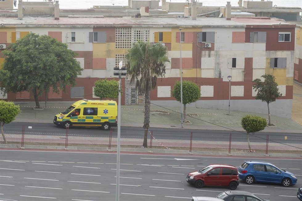 Espacio habilitado para la acogida de migrantes en Loma Colmenar, a 14 de septiembre de 2026, en Ceuta (España).
