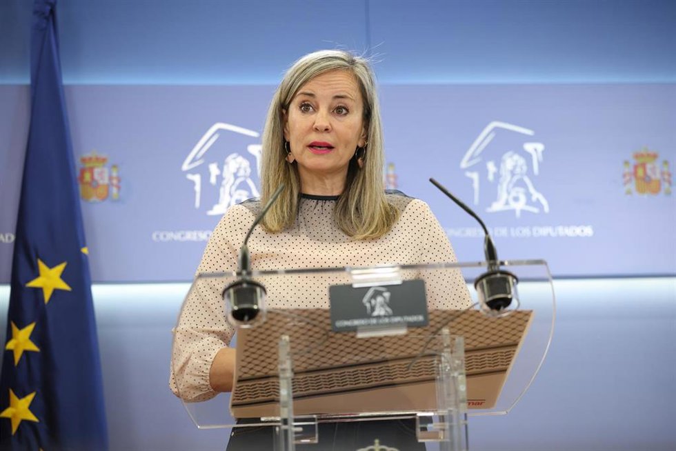 La portavoz de Sumar en el Congreso, Verónica Martínez Barbero, 