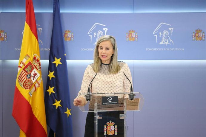 La portavoz de Sumar en el Congreso, Verónica Martínez Barbero, 