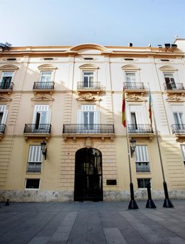 Archivo - Imagen de archivo de la fachada de la Diputación de Valencia