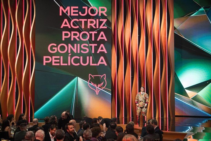 Archivo - La actriz Anna Marchesi durante la gala de entrega de los Premios Feroz 2026, en el Pazo da Cultura, a 24 de enero de 2026, en Pontevedra, Galicia