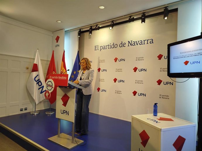 La presidenta de UPN, Cristina Ibarrola