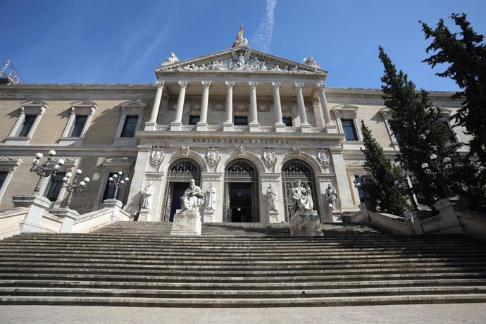 Archivo - Fachada de la Biblioteca Nacional.