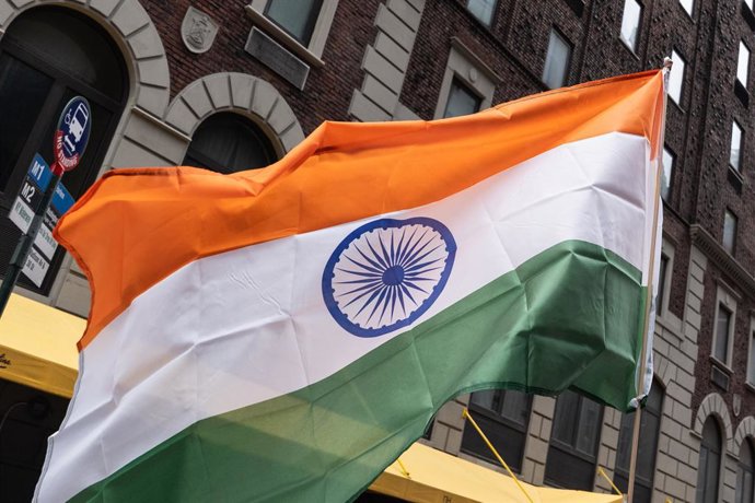 Archivo - Bandera de India