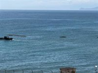 Se desinfla buena parte de la boya neumática en la frontera marítima del Tarajal en Ceuta