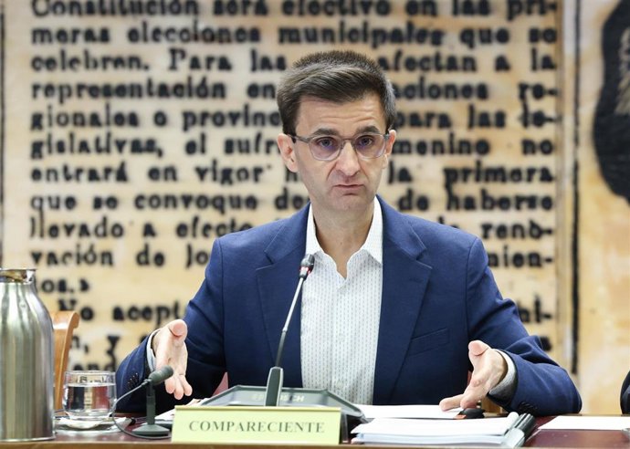El presidente del Consejo de Administración de la Corporación RTVE, José Pablo López Sánchez, comparece ante la Comisión Mixta de Control Parlamentario de la Corporación RTVE y sus Sociedades, en el Senado, a 22 de septiembre de 2026, en Madrid (España). 