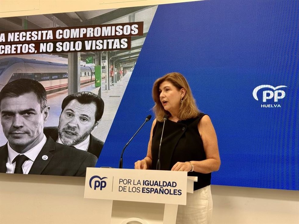 El secretario general del PP de Huelva, Berta Centeno.
