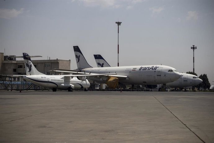 Archivo - Aviones de la compañia Iran Air en el Aeropuerto Internacional de Mehrabad en Teheran, Iran.
