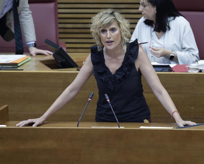 Archivo - Imagen de la diputada en Les Corts y portavoz de Igualdad de Compromís, Verònica Ruiz.