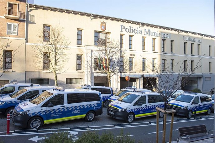 Vehículos de la Policía Municipal.