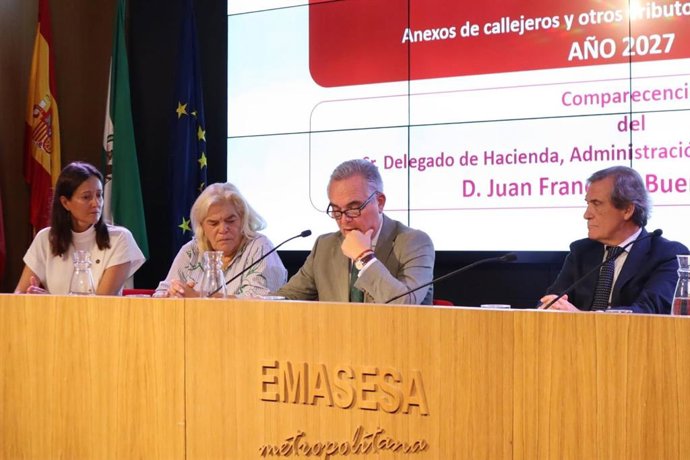El delegado de Hacienda del Ayuntamiento de Sevilla, Juan Bueno, presenta las Ordenanzas Fiscales de 2027 ante el Consejo Económico y Social de Sevilla (CESS)